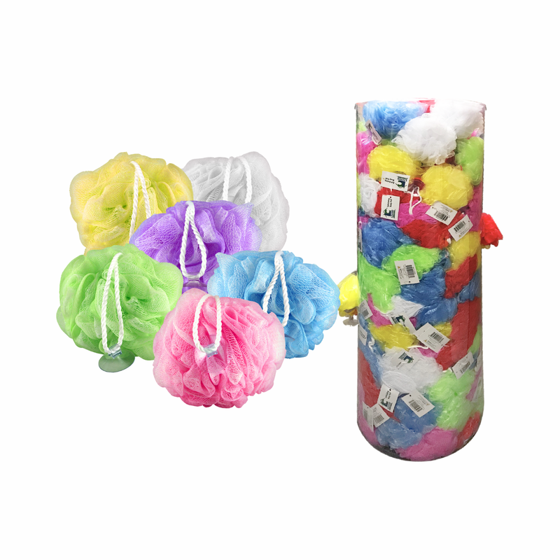 BODY PUFF EXFOLIATING 50GM W/SUC CUP FD – NFM - Living Concepts