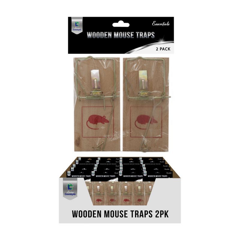 MOUSE TRAP 2PK WOODEN SPRING – NFM - Living Concepts
